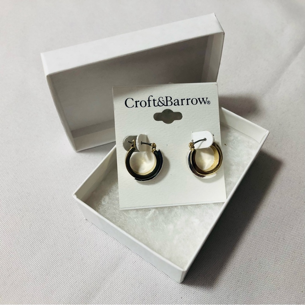 New Croft and Barrow gold/silver hoops